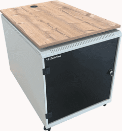 Akustikschrank mit Holzablageplatte EDV-Schrank für das Büro