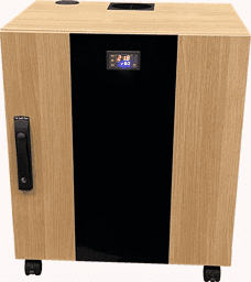 Kleiner 19 Zoll-Schrank schallgedämmt Büro Container gedämmt gegen Techniklärm