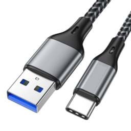 Adapterkabel zwischen USB-Varianten A und C Lade- und Adapterkabel USB-A auf USB-C