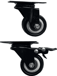 Rollen mit Kugellager Rollensartz für EDV-Möbel