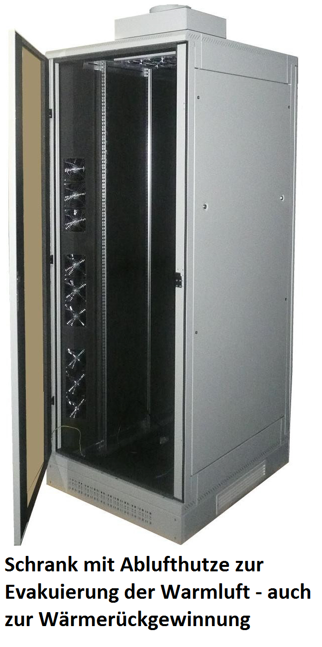 Akustikschränke für das Büro von 19 Zoll Technik. EDV-Schrank mit